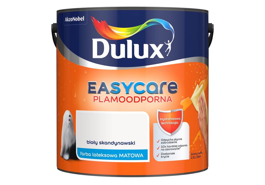 Farba do wnętrz EasyCare 2,5 L biały skandynawski DULUX