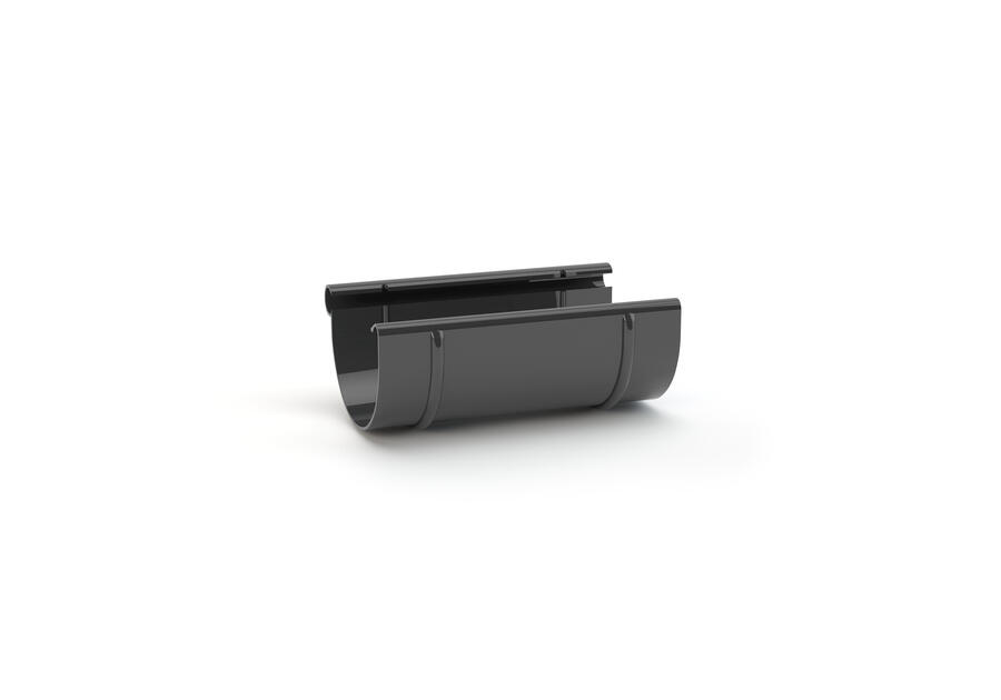 Złączka rynnowa 75 mm grafit GAMRAT