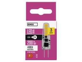 Żarówka LED Classic JC A++ 2W G4 neutralna biel EMOS