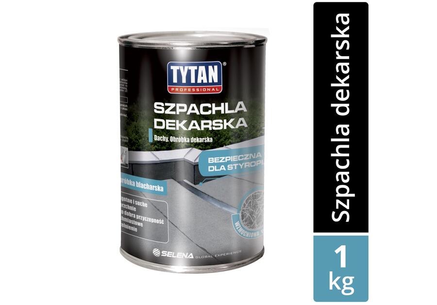 Szpachla dekarska czarna 1 kg TYTAN PROFESSIONAL