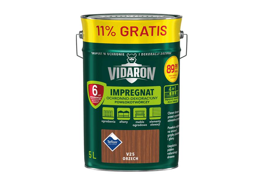 Impregnat powłokotwórczy 5 L orzech VIDARON