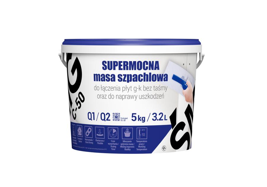 Masa szpachlowa supermocna C-50 - 5 kg ŚMIG