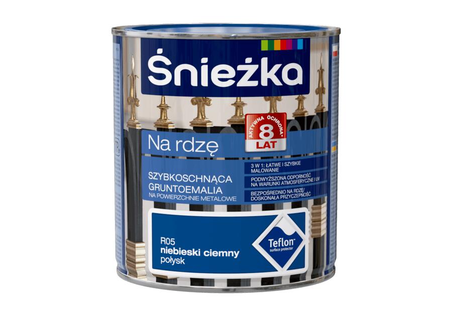 Farba na rdzę niebieski ciemny 0,65 L polysk ŚNIEŻKA