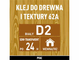 Klej do drewna biały 62A - 250 g SOUDAL