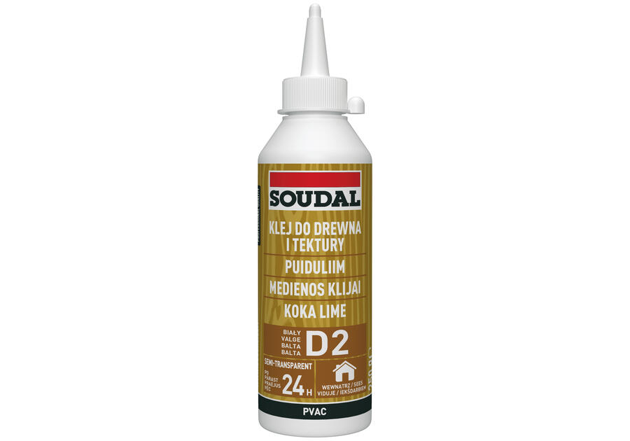 Klej do drewna biały 62A - 250 g SOUDAL