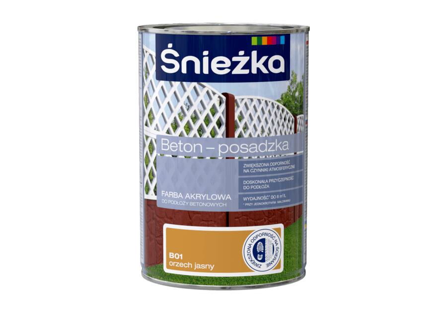 Farba Beton-Posadzka orzech jasny 1 L ŚNIEŻKA