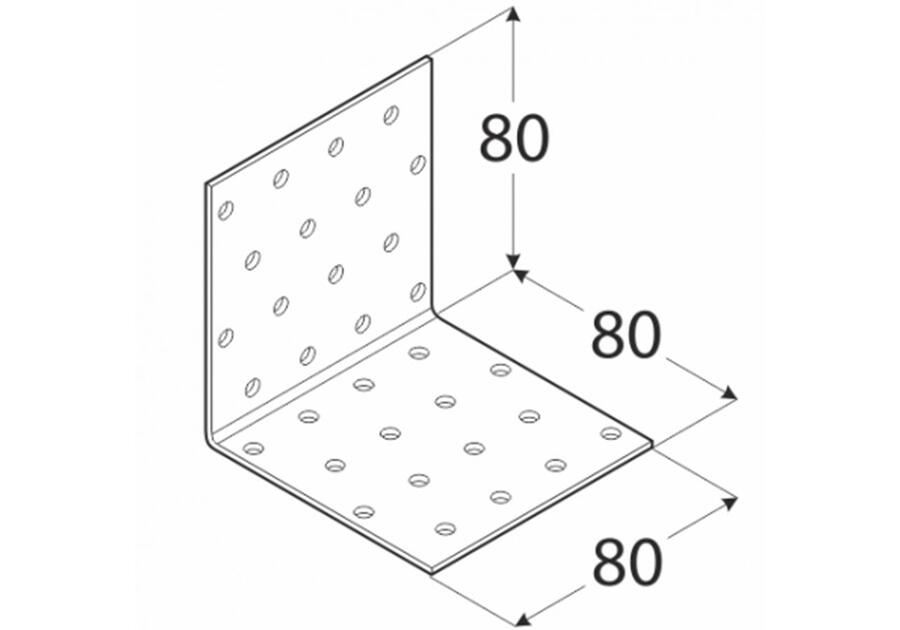 Kątownik montażowy 8x8x8 cm KM9 DMX