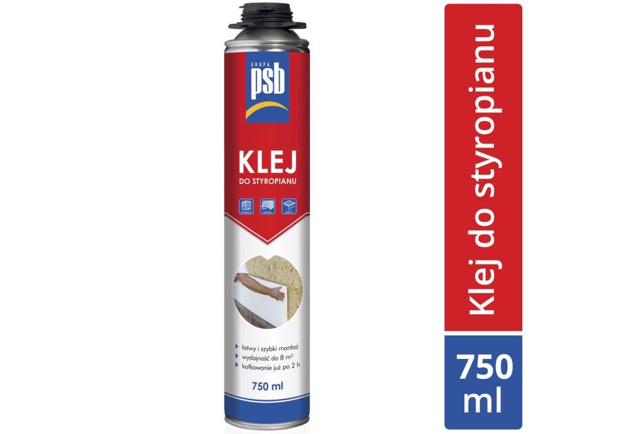 Klej do styropianu w wersji pistoletowej 750 ml PSB