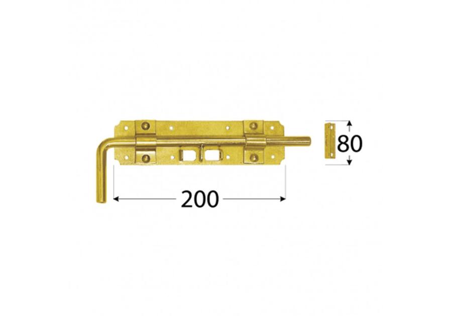 Zasuwka ryglowa 24x6x2 cm WRG 240 DMX