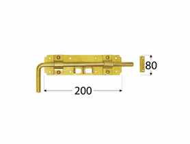 Zasuwka ryglowa 24x6x2 cm WRG 240 DMX