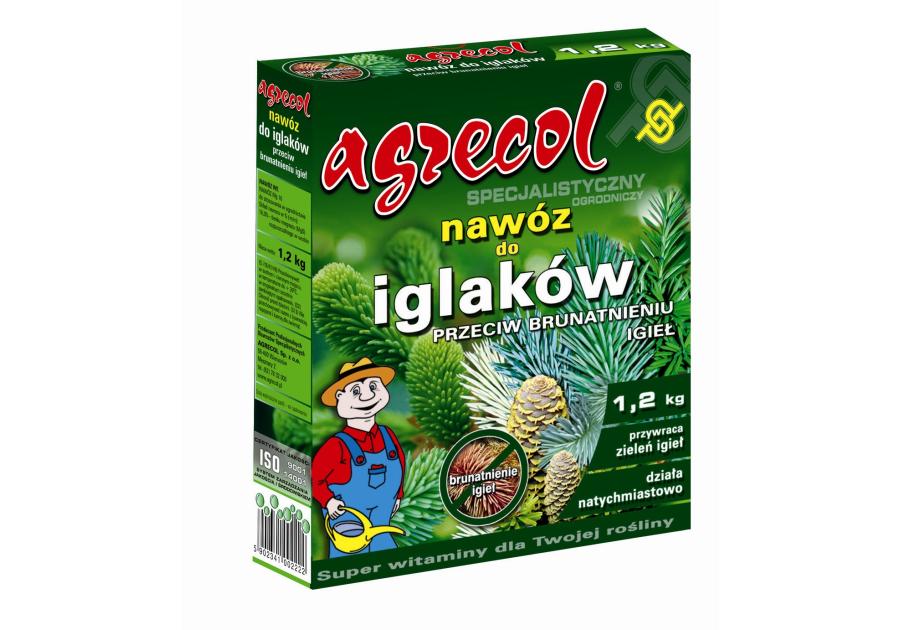 Nawóz granulowany do iglaka przeciw brunatnieniu igieł 1,2 kg AGRECOL