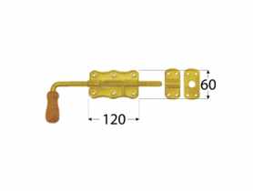 Zasuwka ryglowa 120x60x1,3 mm WRG 120 DMX