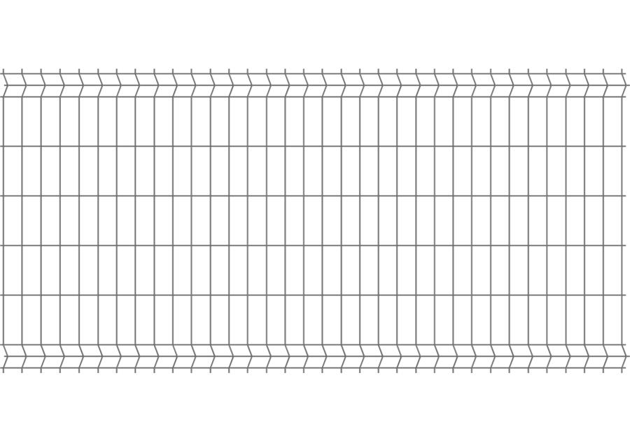 Panel ogrodzeniowy 1,23x2,5 m ocynk + ral7016 połysk 75x200 mm oczko POLBRAM