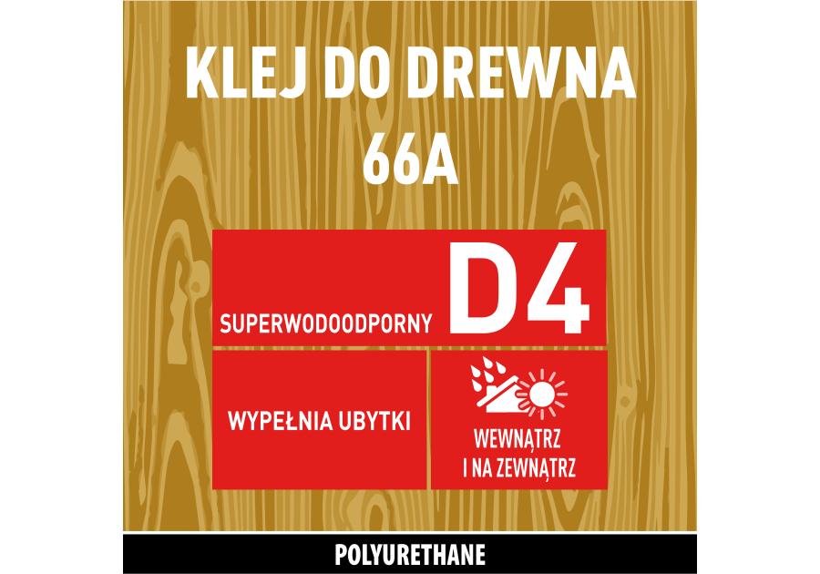 Klej do drewna poliuretanowy 66A - 750 g SOUDAL