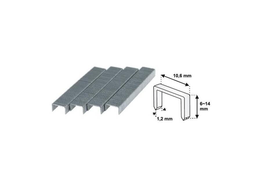 Zszywki 10 mm - 1000 szt. DEDRA