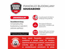 Klej budowlany Soudabond Easy Gun 750 ml SOUDAL