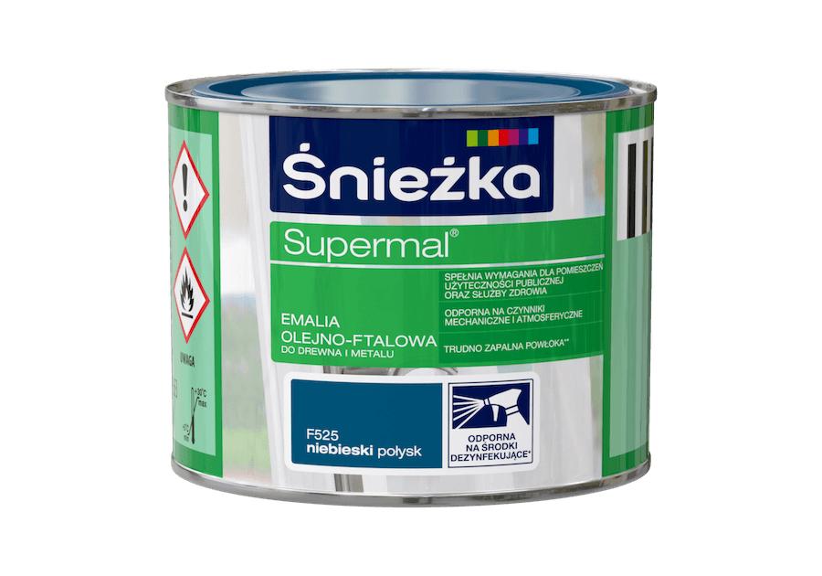 Farba Supermal niebieski 0,2 L ŚNIEŻKA