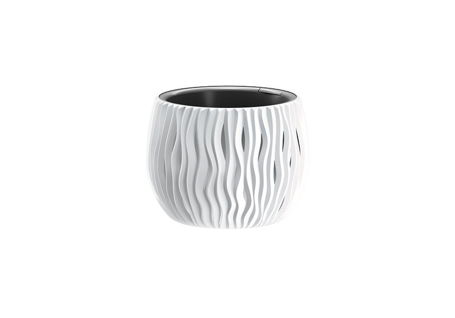 Doniczka Bowl Sandy 1,4 L biała PROSPEPLAST
