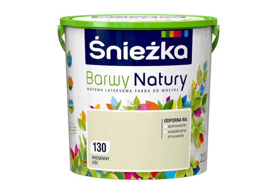 Farba do ścian i sufitów wiosenny liść 2,5 L ŚNIEŻKA