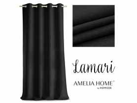 Zasłona Blackout Lamari czarny 140x250 cm AMELIAHOME