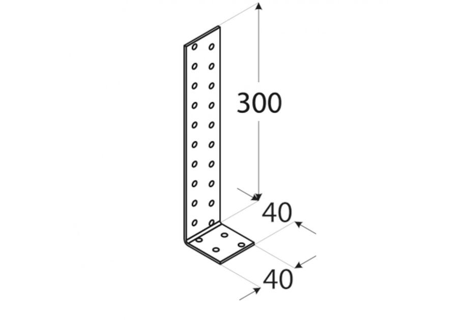 Kątowni kotwowy 30x4x4 cm KK2 DMX