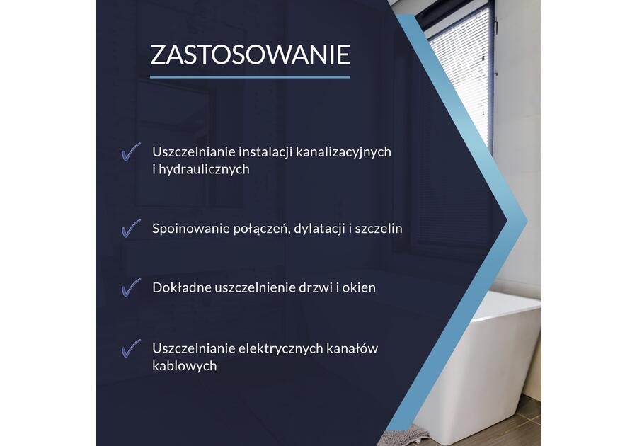 Silikon uniwersalny biały 300 ml PSB