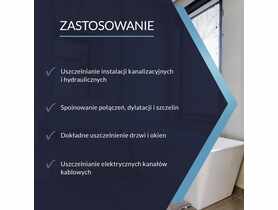 Silikon uniwersalny biały 300 ml PSB