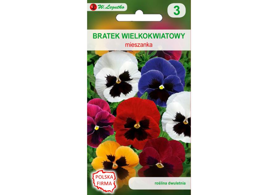 Bratek wielkokwiatowy mieszanka nasiona tradycyjne 0.5 g W. LEGUTKO