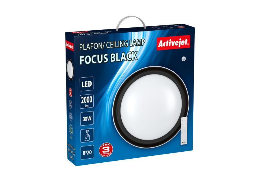 Plafon led activejet aje-focus black + pilot ACTION