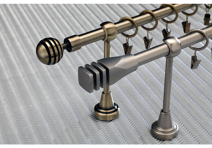 Karnisz Hefajstos Plus 16 mm - 200 cm cylinder złoto KARWEL