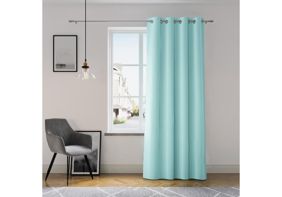 Zasłona Oxford Eyelets błękitny 140x250 cm AMELIAHOME