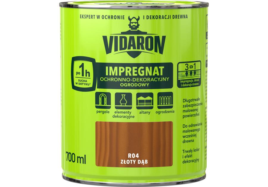 Impregnat ochronno-dekoracyjny złoty dąb 0,7 L VIDARON