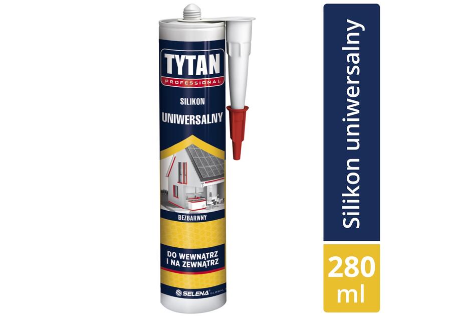 Silikon Uniwersalny bezbarwny 280 ml TYTAN PROFESSIONAL