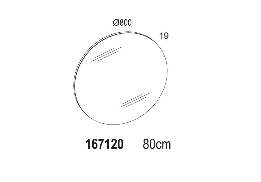 Lustro łazienkowe Bulaj 80 cm ELITA