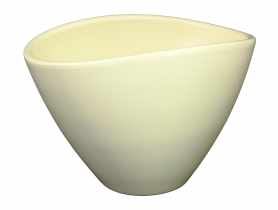 Osłonka doniczkowa owalna 20 cm kremowa CERMAX