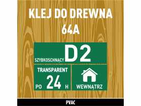 Klej do drewna 64A - 750 g szybkoschnący SOUDAL