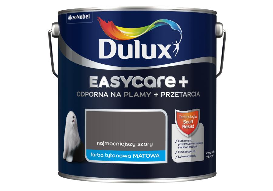 Farba lateksowa EasyCare+ Najmocniejszy Szary 2,5 L DULUX