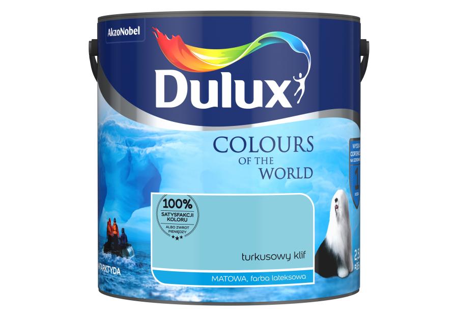 Farba do wnętrz Kolory Świata 2,5 L turkusowy klif DULUX