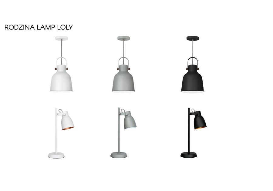 Lampka biurkowa activejet szara aje-loly grey e27 ACTION