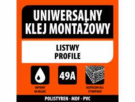 Klej montażowy uniwersalny 49A - 280 ml SOUDAL