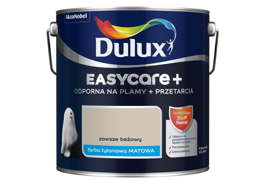 Farby lateksowe EasyCare+ Zawsze Beżowy 2,5 L DULUX