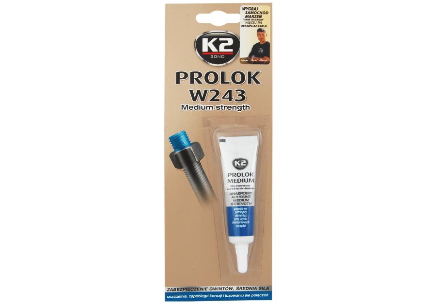 Klej do gwintów Prolok 6 ml niebieski K2