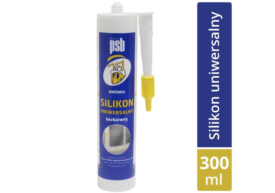 Silikon uniwersalny bezbarwny 300 ml PSB