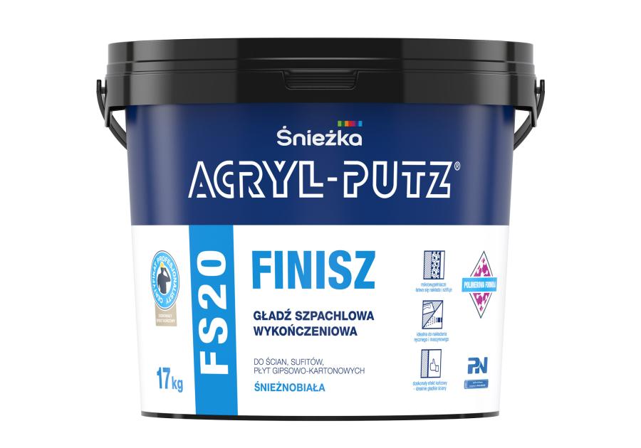 Gotowa masa szpachlowa Acryl Putz FS20 17 kg ŚNIEŻKA