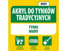 Akryl do tynków tradycyjnych 280 ml biały SOUDAL