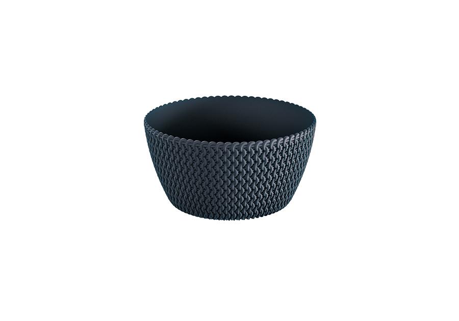 Doniczka misa Splofy antracytowy 24 cm PROSPERPLAST