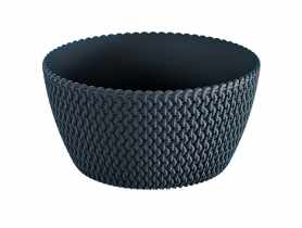 Doniczka misa Splofy antracytowy 24 cm PROSPERPLAST