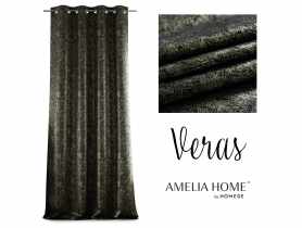 Zasłona Glamour Blackout VERAS czarny 140x250 cm AMELIAHOME