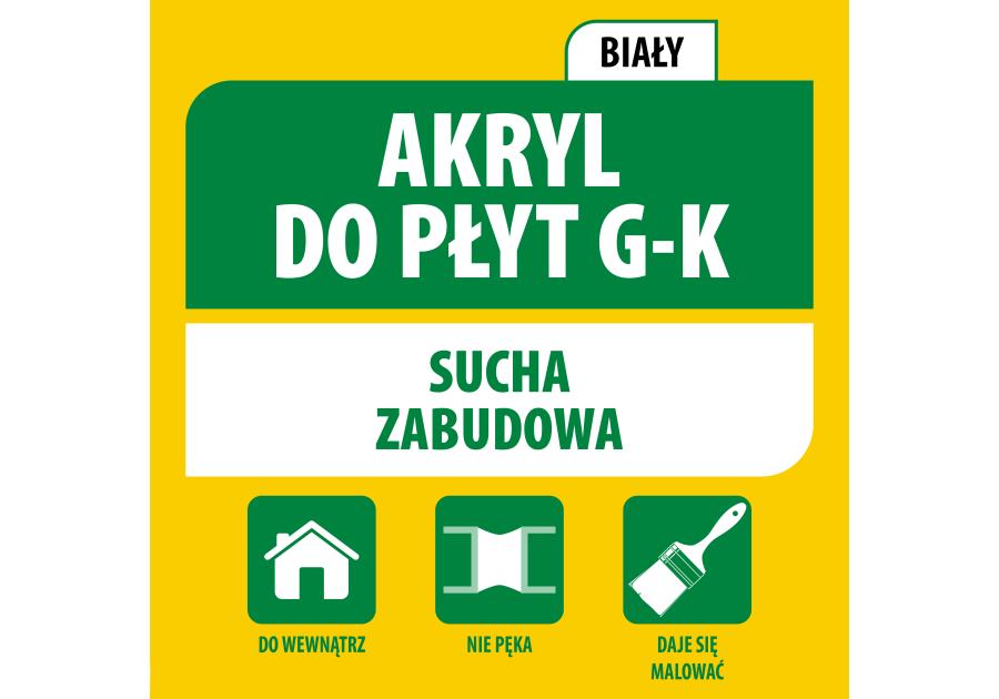 Akryl do płyt G-K 280 ml biały SOUDAL