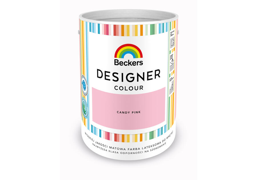 Farba lateksowa Designer Colour Candy Pink 5 L BECKERS